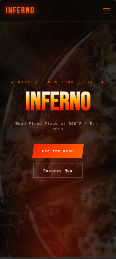 Inferno screenshot — screen 1
